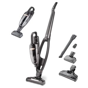 AEG QX6-1-45AN Akku Staubsauger kabellos / Staubsauger beutellos / leise / Handstaubsauger akku / 45 min Laufzeit / leicht / Hartboden / 2in1 / Tierhaare / Hund / Katze / Teppich / Auto / grau