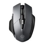 inphic Bluetooth Maus, Wiederaufladbare Tri-Mode 5.0/4.0 + 2.4G Wireless, 800-1600DPI Tragbar für Laptop PC Computer MacOS, 6 Tasten, Silent Click, Verbesserter 700mAh Akku, Grau