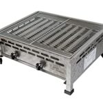 ACTIVA Gastro Gasgrill 2 Brenner – Robuster Gasbräter aus Edelstahl mit 2x5kW Leistung I Ideal für Foodtrucks, Biergarten & Veranstaltungen