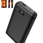 FERNIDA 16000mAh Powerbank, Langlebiger 7,4V Akku mit DC und USB-Anschluss für Beheizte Kleidung, Beheizte Weste, Beheizte Hosen und Mobiles Smart Gerät