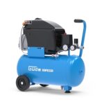 Güde Kompressor 231/10/24 (ölgeschmiert, max. 10 bar, 1500 W, Kessel 24 l, Ansaugleistung 206 l/min, Druckminderer, 2x Manometer, Sicherheitsventil, Kondensatablassschraube, Luftfilter, mobil)