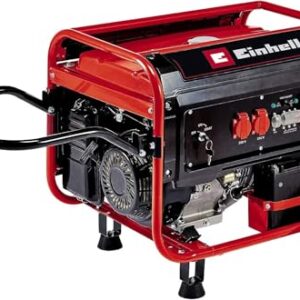 Einhell Stromerzeuger (Benzin) TC-PG 55/E5 (5500 W Maximalleistung, 5000 W max. Dauerleistung, 25 L Tank, 4-Takt-Motor, 2x 230 V, 1x 400 V, Ölmangelsicherung)