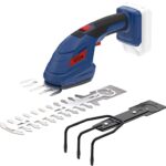 Güde Akku Gartenpflege-Set GPS 18-0 (18V, Grasscherenaufsatz, Hecken-/Strauchscherenaufsatz, Harkenaufsatz)