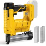 Kabelloser Nagelgerät, kompatibel mit Dewalt 20 V Akku (ohne Batterie), 2-in-1 elektrische Nagelpistole & Heftpistole, batteriebetrieben, 18 Gauge Nagelpistole/Kronenhefter mit 1000 Nägeln/Klammern