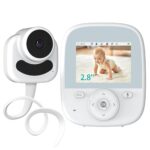 VIZOLINK 2.8” BabyPhone mit Kamera, Baby Monitor Ohne WLAN, 4000mAh Akku, HD Nachtsicht, VOX Modus, Gegensprechfunktion, 3XZoom, 8 Schlaflieder, Temperatursensor, 300m Reichweite, Schlauchhalter