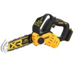 DEWALT 18 Volt Akku-Astsäge (20 cm Schwert, bürstenloser Motor, automatische Kettenschmierung, Metallschutz an Schwertspitze, seitliche Kettenspannung, Lieferung ohne Akku & Ladegerät), DCMPS520N-XJ