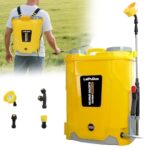 Akku-Rückenspritze 20L, 100 PSI Druckspritze, kompatibel mit Dewalt 20V Akku, Rückenspritze mit 4 Düsen, 5,3 Gallonen für Garten, Sprühen und Reinigen(ohne Akku)