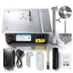 Mini Tischkreissäge, 7-Gang-Netzteil Einstellbarer Mini Tischsäge Tragbare Tischkreissäge Klein Präzisions Table Saw, 0,1-15mm Sägeblatt Höhenverstellbarer Cutter Saw Für Modellbau, Holzbearbeitung