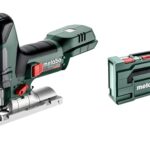 metabo Akku-Stichsäge ST 18 LT 130 BL - 18 V, 130 mm Schnitttiefe - Pendelhub, LED-Licht, werkzeugloser Sägeblattwechsel, Späneblasfunktion, Absaugung, für Holz, Metall & Kunststoff - Inkl. metaBOX