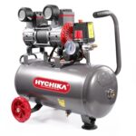 HYCHIKA Druckluft Kompressor (Leise, 8 Bar, 24L, 230V-240V, Ölfrei) Luftkompressor Kompressoren Air Compressor 1100W Max, Druckluftkompressor Luftdruck Kompressor Einstellbarer Abgasdruck