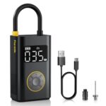 Fanttik X9 Pro Tragbare Elektronische Luftpumpe, 1 Min Schnelles aufblasen Elektrische Kompressor, 10,3 BAR/150 PSI Luftkompressor mit LED-Licht für Fahrrad, Auto, Motorrad und Ball-Klassisch Schwarz