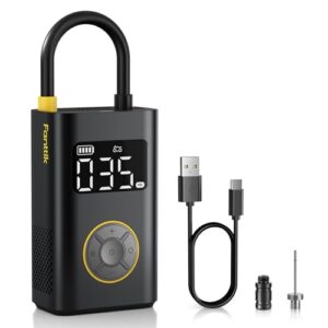 Fanttik X9 Pro Tragbare Elektronische Luftpumpe, 1 Min Schnelles aufblasen Elektrische Kompressor, 10,3 BAR/150 PSI Luftkompressor mit LED-Licht für Fahrrad, Auto, Motorrad und Ball-Klassisch Schwarz