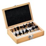 metabo Fräsersortiment SP 6 mm 15‑teilig - Vielseitiges Fräser‑Set für Holz mit Nut‑, Fase‑, V‑Nut‑, Abrund‑, Profil‑ und Falzfräsern, präzise Kantenbearbeitung - Kompatibel mit Ober‑ und Kantenfräsen