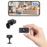Mini Kamera, 4K HD Überwachungskamera Innen mit 150° Weitwinkel & Nachtsicht, WLAN 2,4 & 5 GHz Kamera Überwachung Innen, Intelligente Bewegungserkennung, Nachtsicht, Live Übertragung via Handy App