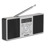 TechniSat DIGITRADIO 1 S - Tragbares Stereo DAB Radio mit Akku (DAB+, UKW, FM, Lautsprecher, Kopfhörer-Anschluss, Favoritenspeicher, OLED-Display, 2 W RMS) silber/schwarz