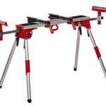 Original Einhell Kappsägenuntergestell MSS 1610 (Untergestell für große Kappsägen, höhenverstellbar, ausziehbare Werkstückauflagen mit Laufrollen, klappbar)