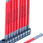 BGS Diy 20812 | Antirutsch-Bit-Satz | magnetisch | 110 mm | 10-tlg.