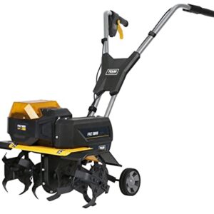 TEXAS FRZ 5800 Akku Bodenhacke (Gartenfräse mit 58 Volt, 60 cm Arbeitsbreite, 26 cm Frästiefe, 2 Vorwärtsgänge und 1 Rückwärtsgang, inkl. 4 Ah Akku und Ladegerät)