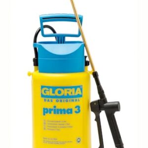 GLORIA Drucksprühgerät prima 3 | 3 Liter Gartenspritze & Drucksprüher | Kompakte Sprühflasche für Pflanzenschutz & Unkrautvernichter | Pumpsprühflasche für kleinen Garten & Balkon