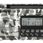 Sangean MMR-99 DAB Multifunktionales Notfallradio mit Handkurbel, DAB+,FM-RDS, Bluetooth, LED-Taschenlampe und IP55-Zertifizierung, Ideal für Outdoor, Camping und Notfälle, Artic Camo