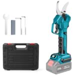 Akku Astschere für Makita 18V Batterie, Max 40mm Schnittdurchmesser, 4 einstellbare Breiten, Elektrische Gartenschere mit LCD-Anzeige, elektrische astschere für Zweige,Sträucher,Stämme (Ohne Akku)