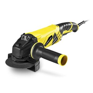 TROTEC PAGS Winkelschleifer 10-125 – 1.200 W, 5.000–12.000 min-1, stufenlose Drehzahl, Aluminium-Getriebekopf, Schnellverstellung, Softgrip, 3-fach Zusatzgriff, für Trennen, Schleifen, Schneiden