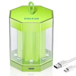 Dlyfull Ladegerät Batterien AAA AA, 8 Fach Akku Ladegerät für NI-MH/NI-CD Mignon AA und Micro AAA mit LED Anzeige, 5V/2A USB-C Schnell Batterieladegerät für Wiederaufladbaren Batterien (Grün)