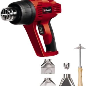 Einhell Heißluftpistole TH-HA 2000/1 (2000 W, 2 Temperaturstufen 350°/550°, Überhitzungsschutz, inkl. 4 Düsen und Farbkratzer)