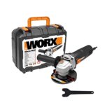 WORX WX718 Winkelschleifer 900W – Kompaktes Schleifgerät mit verstellbarem Griff & vibrationsfreiem Zusatzhandgriff zum Schleifen & Schneiden – Scheibendurchmesser 125mm – Leerlaufdrehzahl 12000/m