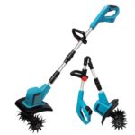 Akku-Bodenhacke für Makita 18V Batterie,550W Faltbar Gartenfräse mit 20cm Arbeitsbreite,15 cm Arbeitstiefe,Bürstenlos Bodenfräse,Elektro Motorhacke für klein Beet & Garten, Ohne Akku (Keine Batterie)