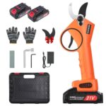 Akku Astschere 20V mit bürstenlosem Motor (1000W) - Schnitt Ø 30mm für Zweige, Sträucher und Stämme - Inkl. 2x2000mAh Akku - Professionelle Gartenschere als Geschenk für Männer und Frauen