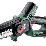metabo Akku-Gehölzsäge MS 18 LTX 15-18V, 15 cm Schwertlänge - Ideal für Baumschnitt und Grünschnitt, hohe Kettengeschwindigkeit - Leicht und handlich