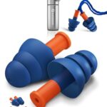 Senner ® WorkPro Strong | zertifizierter Gehörschutz für Arbeit & Freizeit | sehr hoher Lärmschutz dank SNR 34 dB | 4 Paar Ohrstöpsel | inkl. Nylonschnur & Alubehälter zur Aufbewahrung