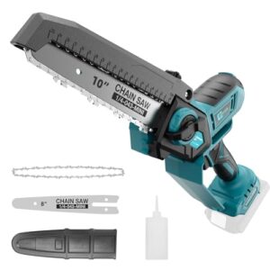 Akku-Kettensäge für Makita 18V Mit 8&10 Zoll Wechselbarer Sägeblatt & bürstenlosem Elektrische Astsäge für Holzschneiden und Baumpflege (Ohne Akku)