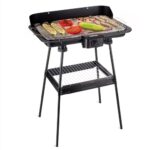 Korona 46221 Elektrischer Standgrill mit XXL-Grillrost (51 x 30 cm) / 2200 Watt/Windschutz/Kontrollleuchte/Sicherheitsschalter/stufenlose Temperatureinstellung