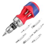 WORKPRO Mini Ratschen Schraubendreher, 12-in-1 Magnetischer Schraubendreher, Multifunktionales Schraubendreher Set, mit S2-Bits, für Reparaturen und Heimwerken