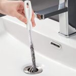 KEYRI 2 Stück Reinigungsbürsten für Abwasserkanäle Flexible Abflussreinigungsbürste Rohrreiniger Haare Entferner Drain Reinigungsbürste für Küchen,Badezimmer,Entfernen Langer Haare, 45 cm (2 Stück)