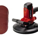 Einhell Trockenbauschleifer TC-DWS 225 (1220 W, Schleifteller mit Bürstenkranz, integrierte Staubabsaugung, inkl. 6x Ø 225 mm Schleifpapier)