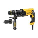 DEWALT SDS Plus Kombibohrhammer/Schlagbohrmaschine (800 Watt, max. Bohrleistung (Beton) 26 mm, Schnellwechsel-Bohrfutter, Drehstopp für Meißelarbeiten, Sicherheitskupplung, inkl. Tstak-Box), D25134K