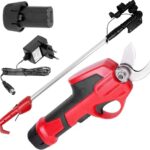 STREND PRO Akku Elektrische Astschere Teleskop | für einfach Garten und Baum Beschneiden | max. 22mm, 170cm Lang teleskopstiel Getriebe gartenschere | 1 x 7.2V Akku enthalten | Akkuschere, Baumschere