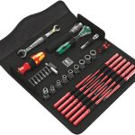 Wera 05135926001 KK W 1 Kraftform Kompakt W1 Wartung, 1/4" x 10 mm, Werkzeug-Set, 35-teilig Schwarz Stück
