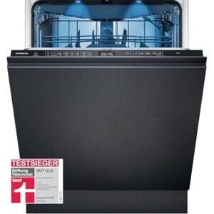 Siemens SN65ZX07CE, Stiftung Warentest Testsieger*, iQ500 Smarter Geschirrspüler Vollintegriert, 60 cm breit, Besteckschublade, Made in Germany, Zeolith Trocknung, extra leise, varioSpeed Programm