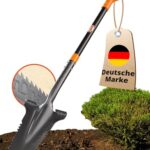 Der stabile Spaten mit Wurzelsäge | Wurzelspaten für das einfache Graben im Garten | Schaufel Garten mit ergonomischem Griff und breiter Trittkante | Gärtnerspaten mit Säge für Harte Böden