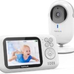 TakTark Babyphone mit Kamera, Babyfon mit 3.2'' Video Baby Monitor, Kamera und Audio Babyphone mit Zoom, VOX Funktion, Gegensprechfunktion, Nachtsicht, Temperaturüberwachung