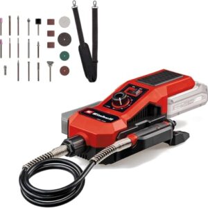 Einhell Akku-Schleif-/Gravur-Werkzeug TE-MT 18/34 Li Solo Power X-Change (18 V, 92 cm Welle mit Gravurstift, Drehzahlregulierung, inkl. 55-tlg. Zubehör-Set, ohne Akku)