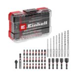 Original Einhell M-CASE 39-tlg. schlagfestes Zubehör-Set (25-mm-Bits, Metallbohrer, 60-mm-Bithalter, Steckschlüssel, Senker inkl. Aufbewahrungsbox)
