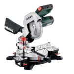 metabo Kappsäge KS 216 M - 1100 W, 216 mm Sägeblatt - Präzisionsschnitt, LED-Schattenlinie, integrierte Tischverbreiterung, leicht und mobil - Inkl. Hartmetall-Sägeblatt und Zubehör