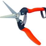 Garten Primus Gartenschere, Rosenschere, Rebschere, Floristenschere, Wunderschere, orange/silber, 18,1 x 4,9 x 1,8 cm, 01040