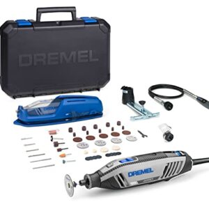 Dremel 4250 Rotationswerkzeug 175 W, Multifunktionswerkzeug-Set mit 3 Vorsatzgeräten und 45 Zubehören, 175-W-Motor mit Konstantelektronik, variable Drehzahl 5.000-35.000 1/min