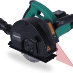 VONROC Mauernutfräse Schlitzfräse Laser mit Absaughaube - Mauerfräse 1700W - Schlitzmaschine für 150mm Kabelnut - Nutfräser, Fugenfräse inklusive 2 Diamantscheiben